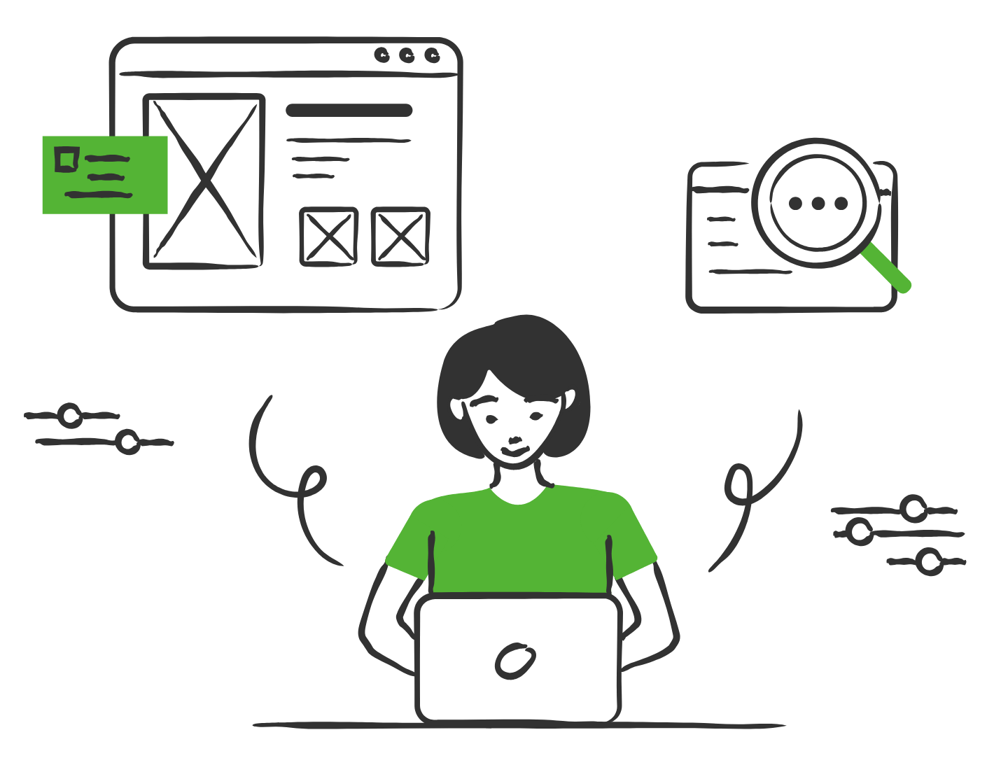 Growth chart illustration for a 30 day marketing plan